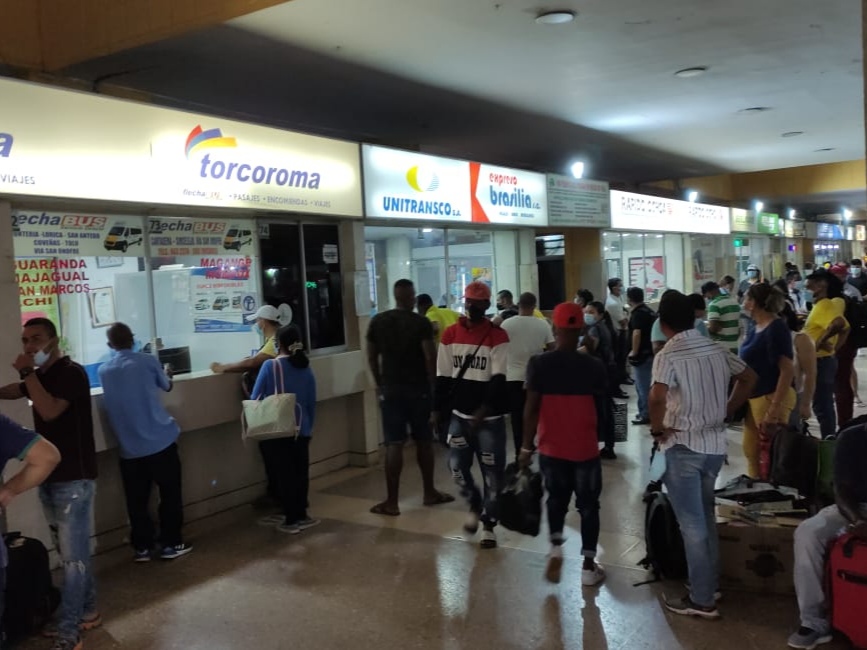 Aglomeraciones En La Terminal De Transportes De Cartagena - Visor Caribe