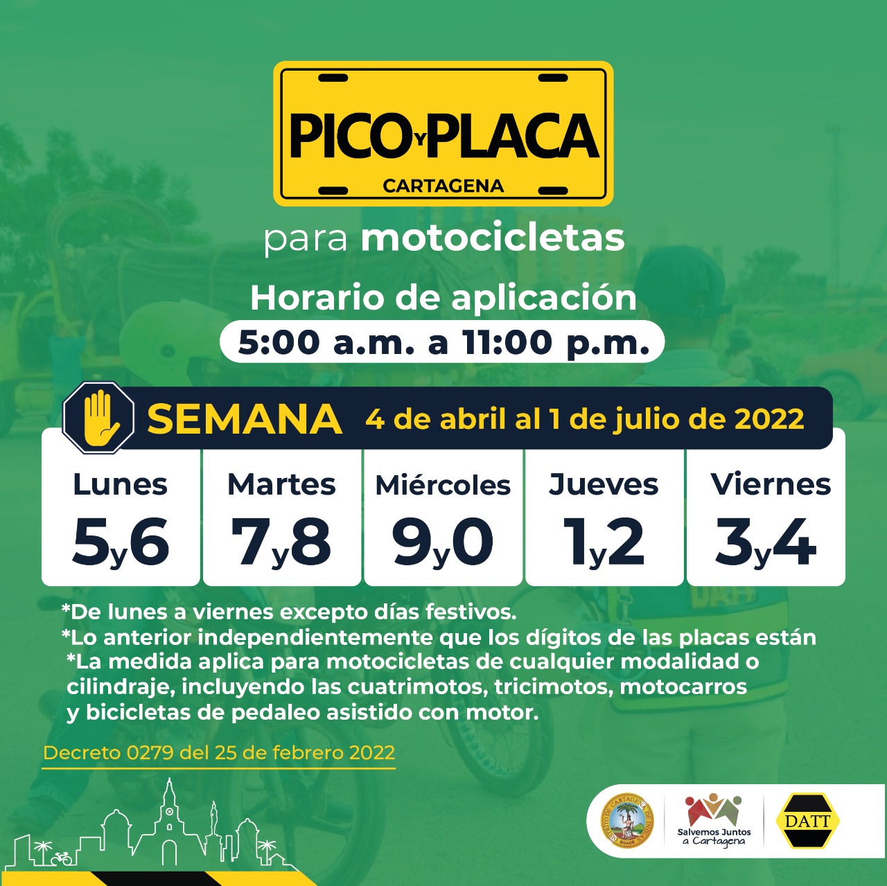 Nuevo Pico Y Placa Para Motos En Cartagena Visor Caribe 7095